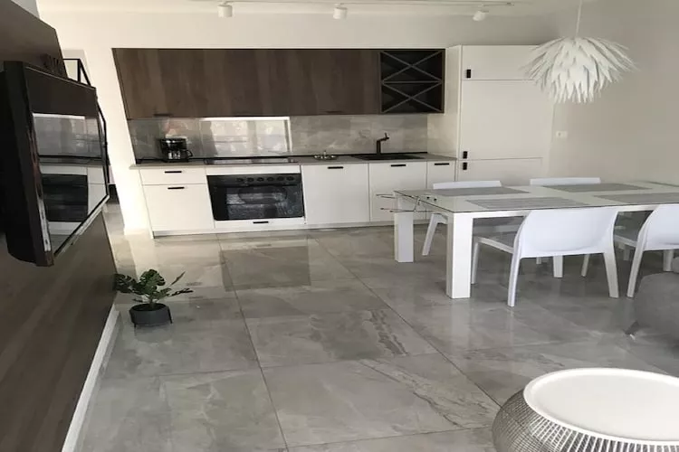 Apartments Korčula - One Bedroom Apartment with Terrace and Sea View-Küche