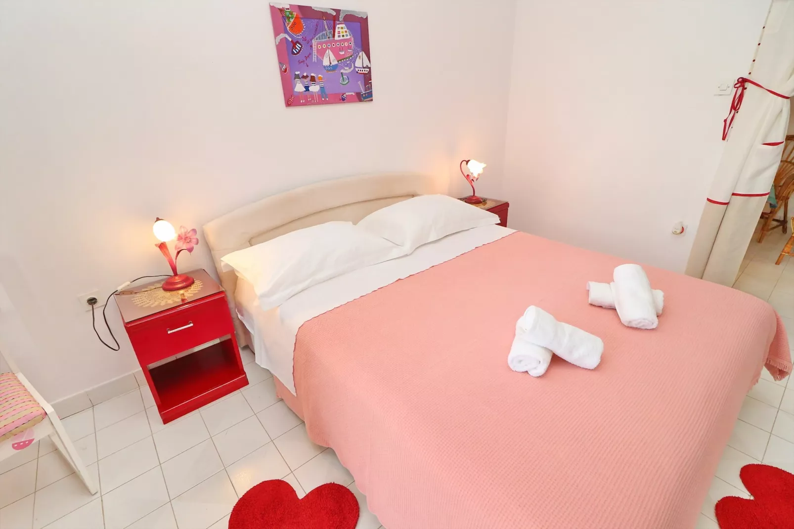 Apartments More & Ja - Superior One Bedroom Apartment with Terrace and Sea View ( 2. zapad )-Bedroom