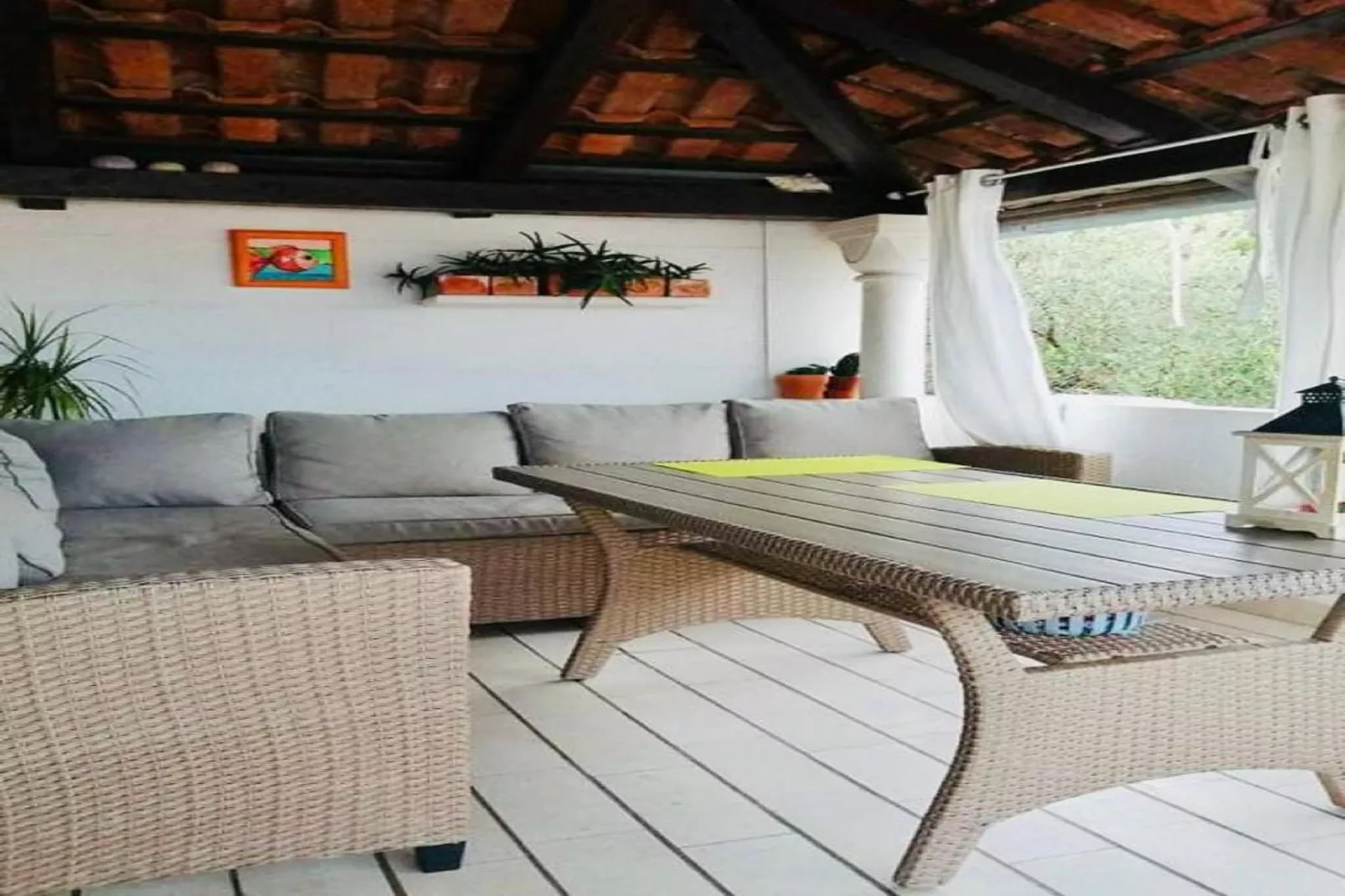 Three bedroom Apartment with terrace and sea view (Nera)-Wohnzimmer