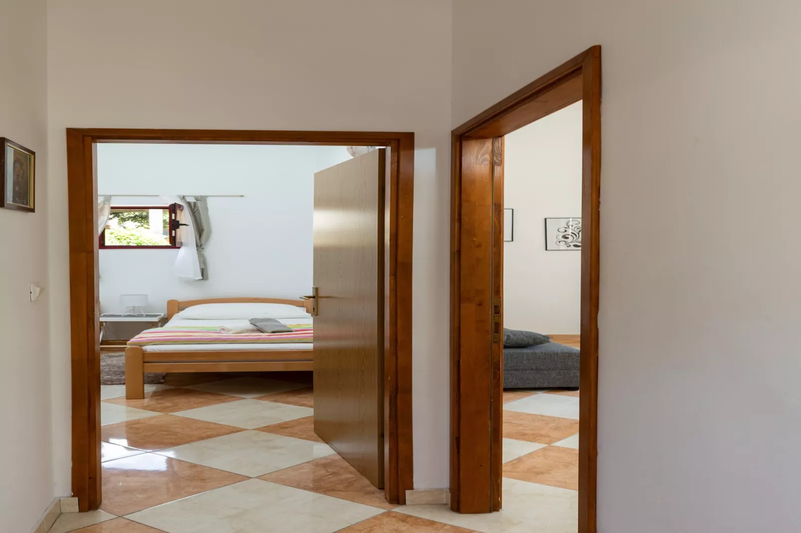 Apartments Franka - One Bedroom Apartment with Terrace and Garden View (A2+1)-Bedroom