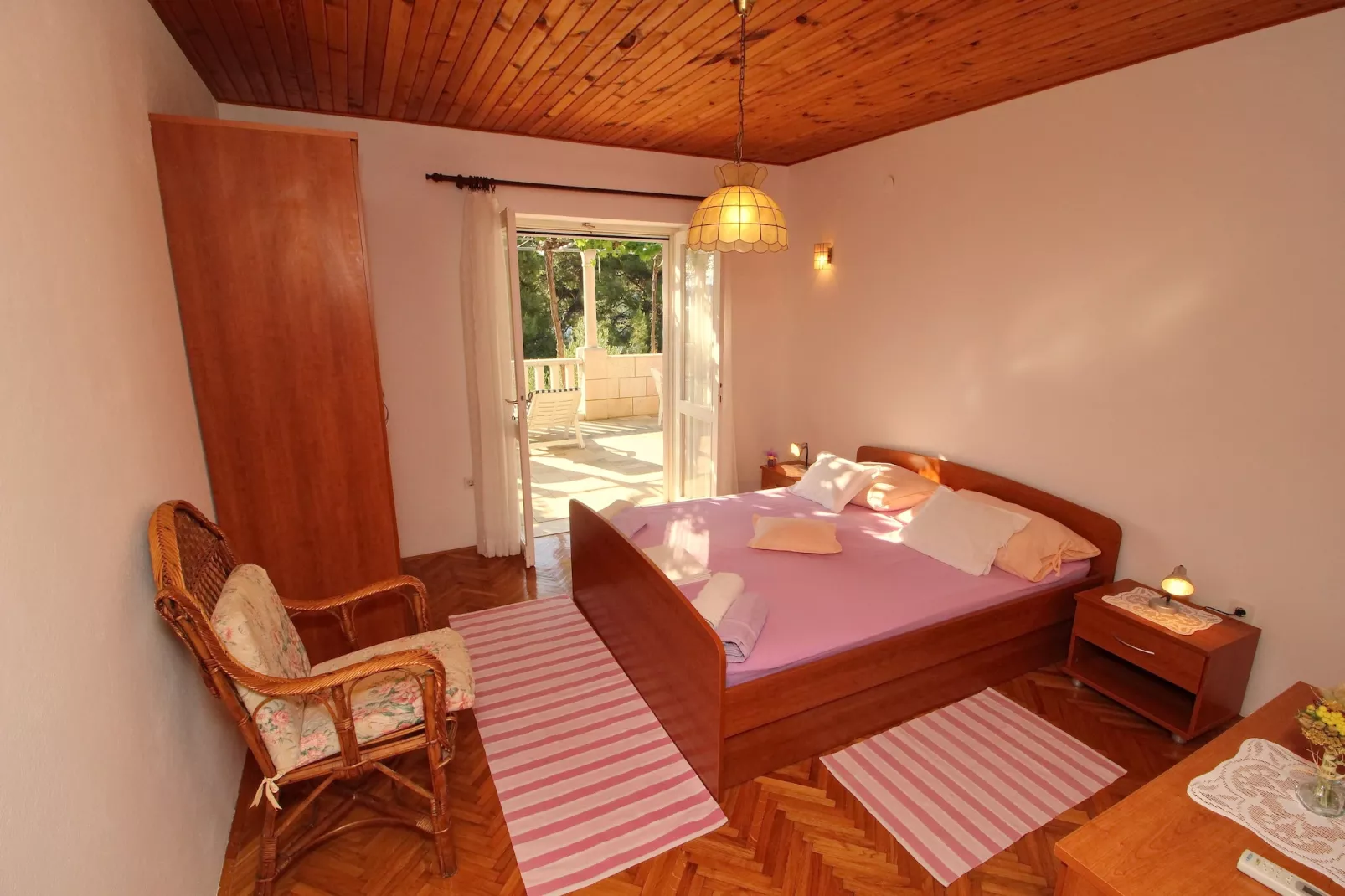 Apartment Kim- Two Bedroom Apartment with Terrace and Sea View-Bedroom