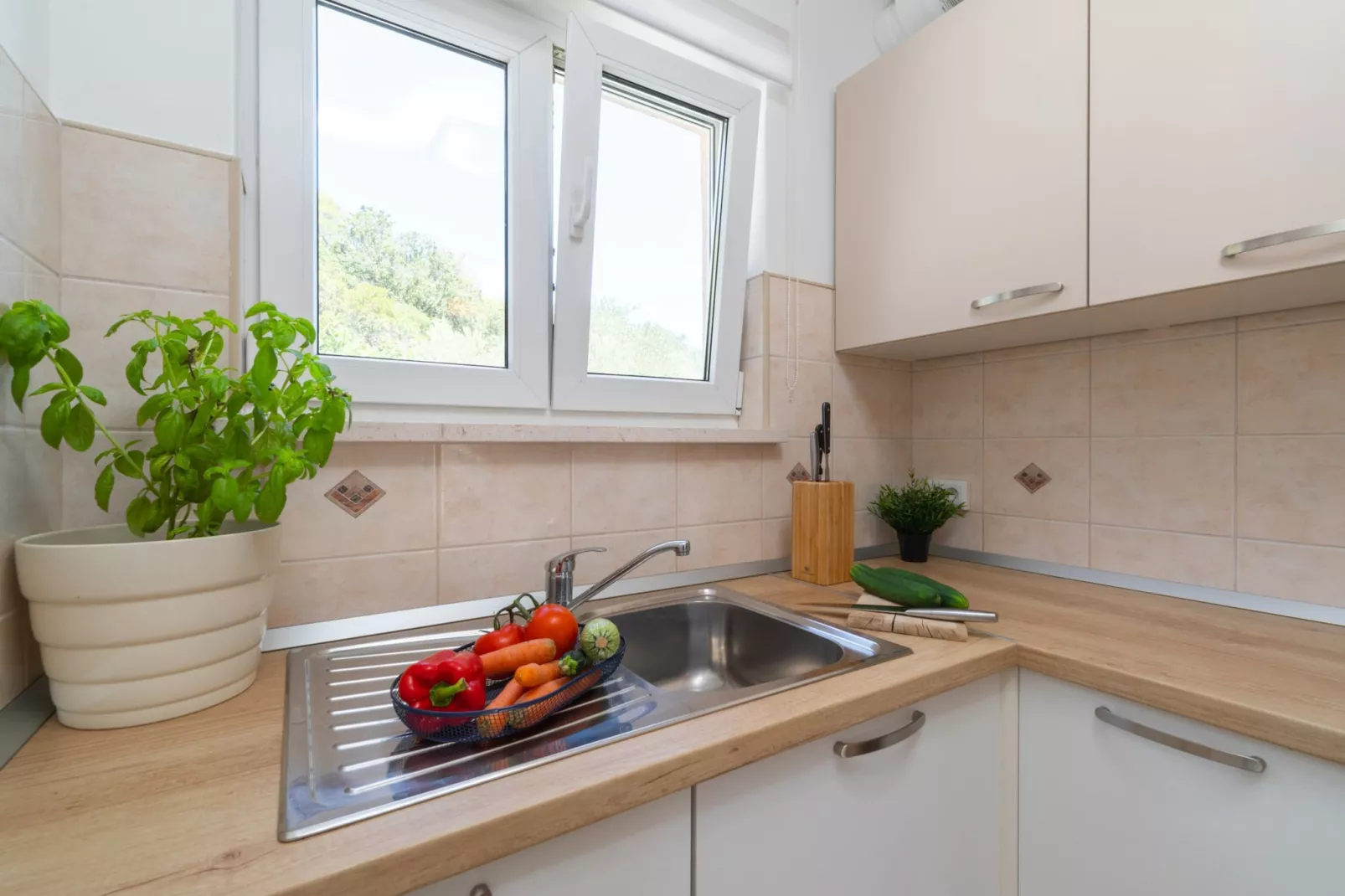 Holiday Home Diana - Two Bedroom Apartment with Terrace and Sea View-Kitchen