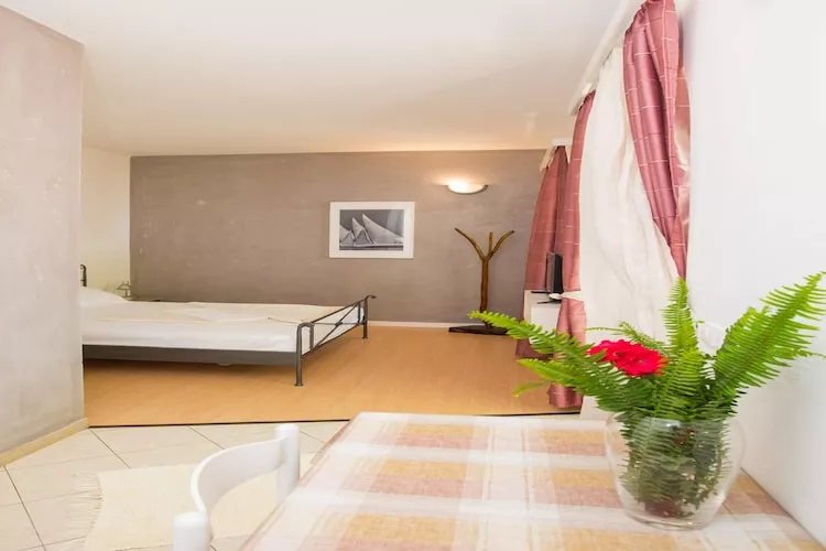 Apartments Vidak - Studio Apartment with Terrace and Sea View - (A2)-Bedroom