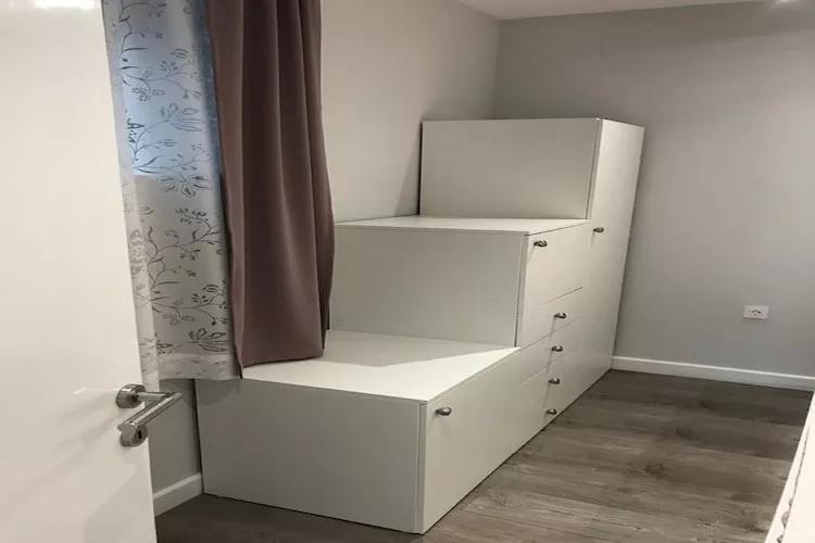 Apartments Korčula - One Bedroom Apartment with Terrace and Sea View-Schlafzimmer