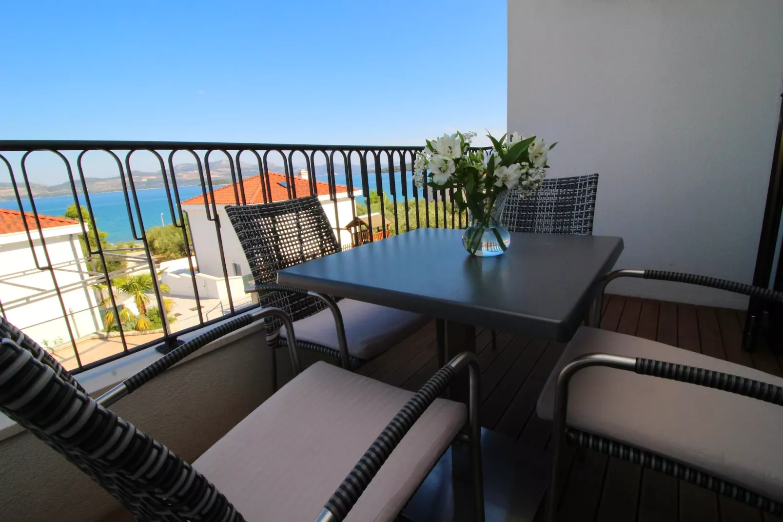 Apartments Kula - Comfort One Bedroom Apartment with Balcony and Sea View - A3-Terrasse / balcon