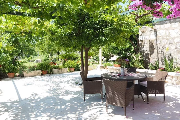 Apartments & Room Eva Slano - Double Room with Balcony and Sea View (Kamara)-Terrace