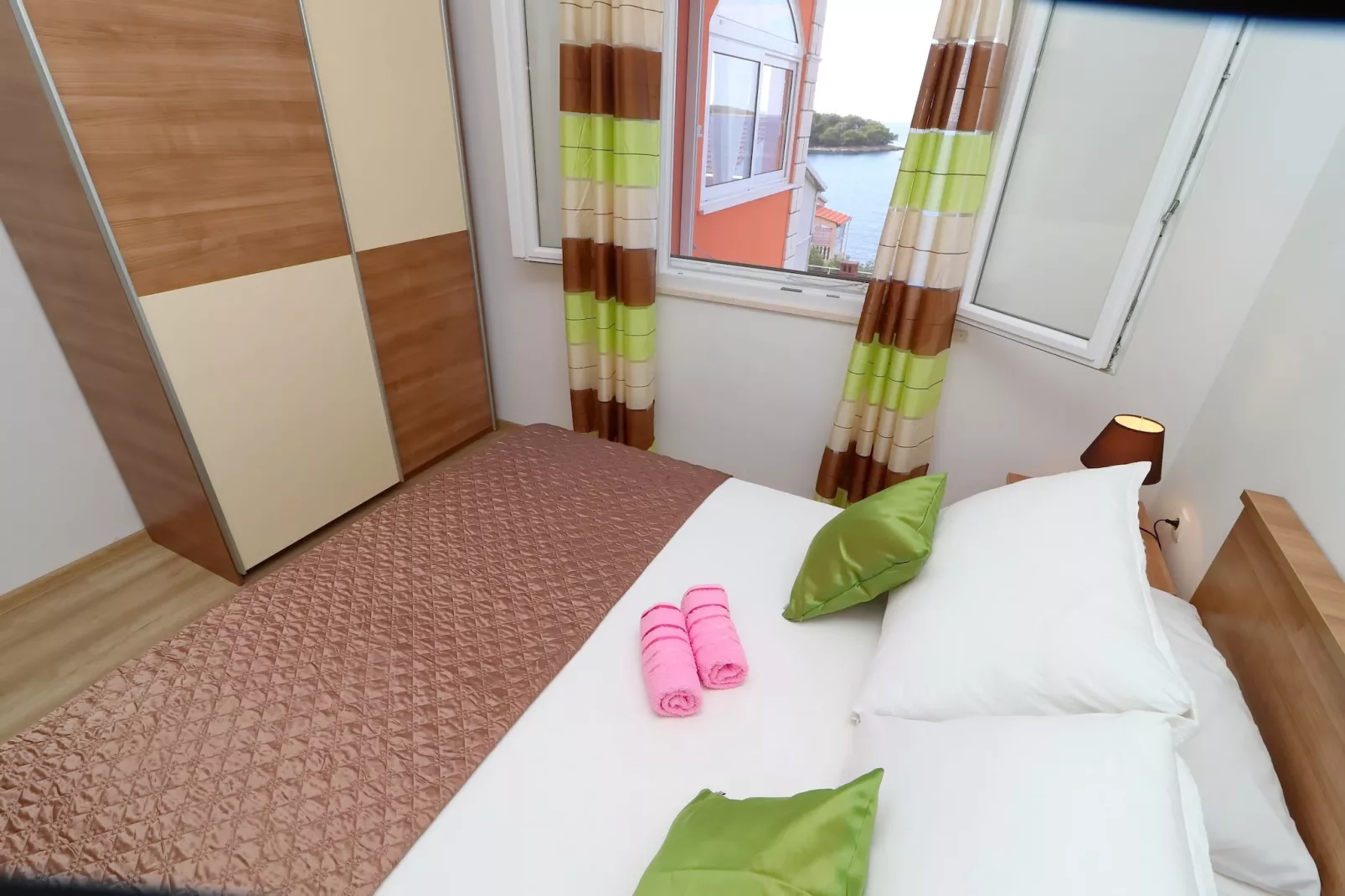 Holiday Home Adriatic View-Five Bedroom Holiday Home with Pool and Sea View-Bedroom