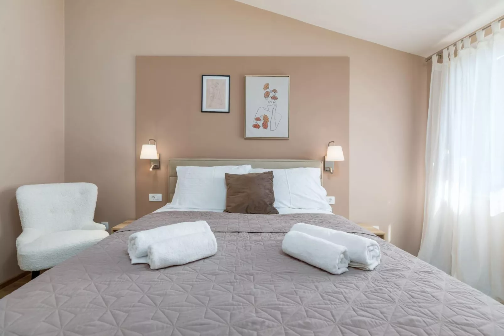 Marceta Apartment 3 - Pool and Big Garden-Bedroom