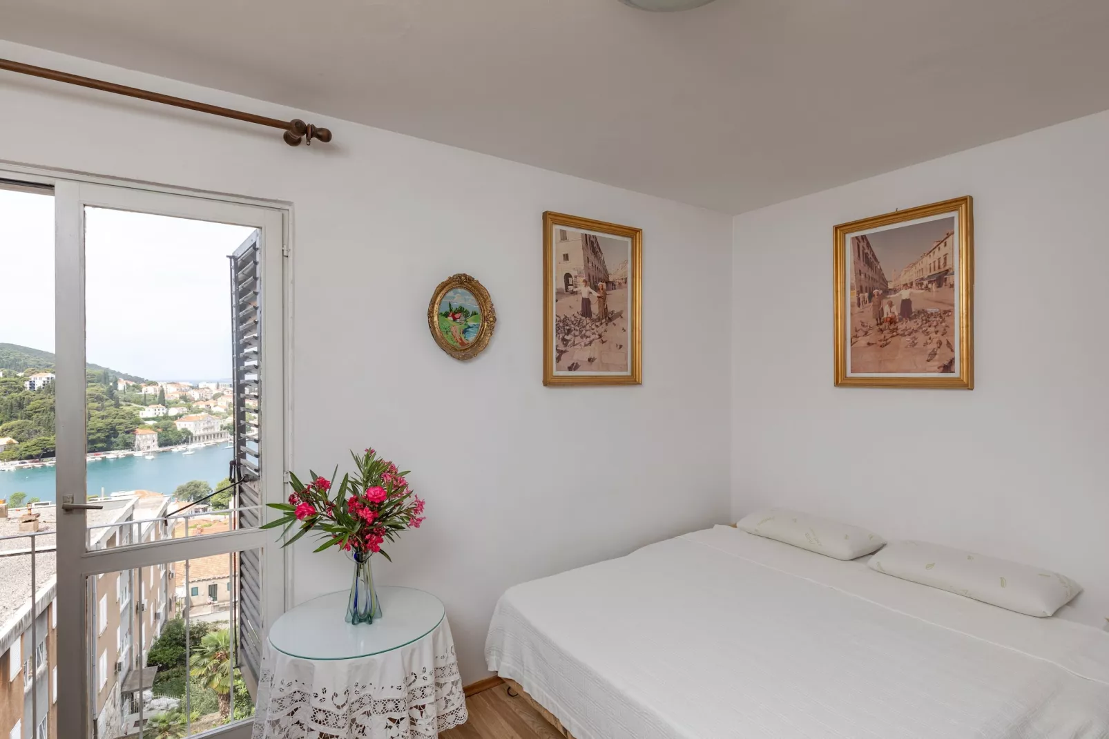 Apartment Puerto - Studio Apartment with Balcony and Sea View-Bedroom