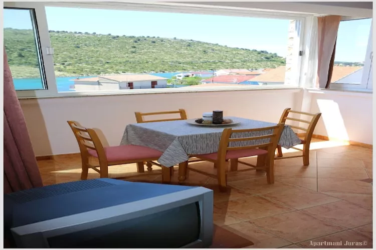 Apartments Juras - Studio Apartment with Sea View (Marija)-Terrasse/Balkon