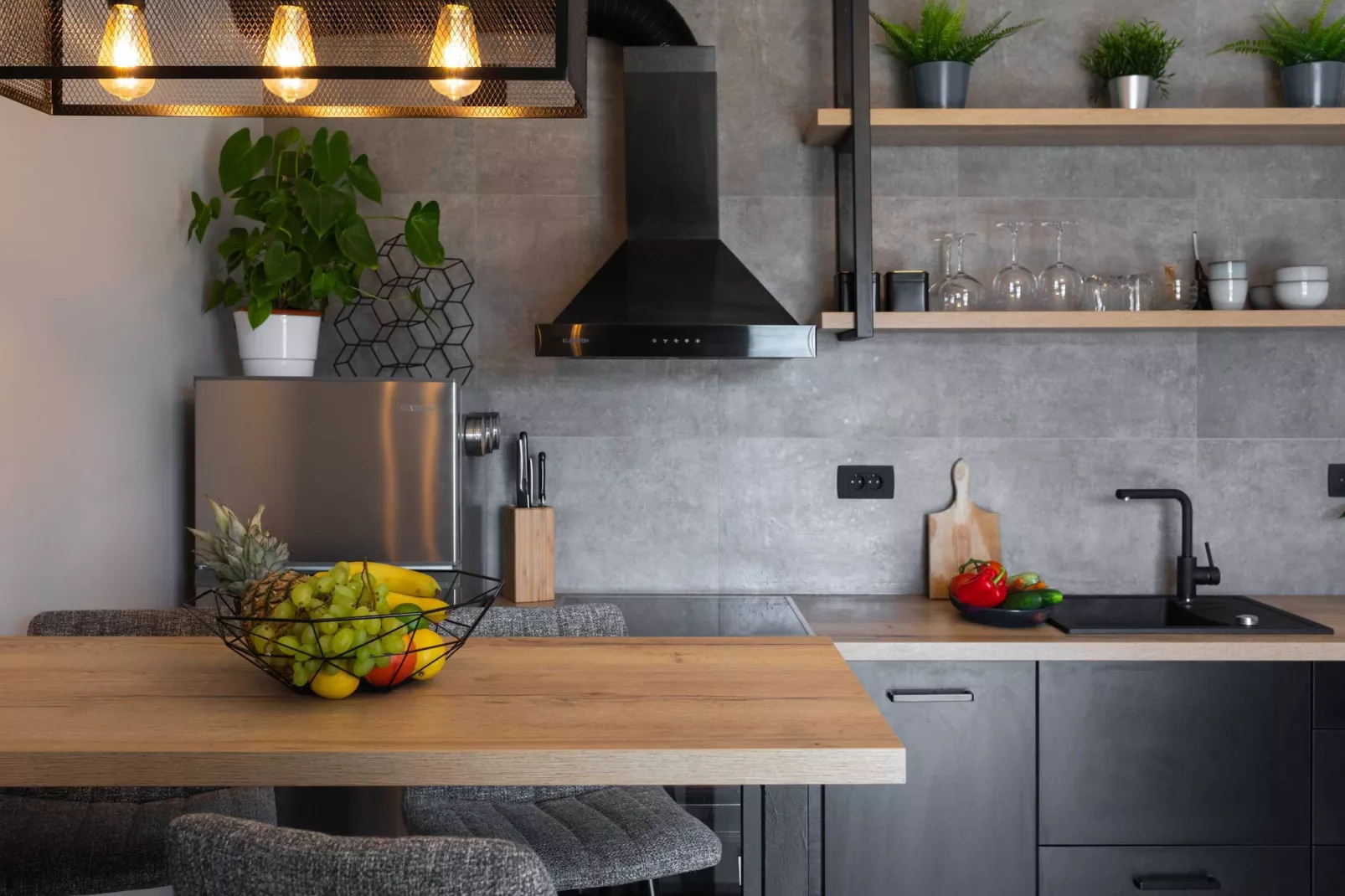 Holiday Home Diana - Five Bedroom House with Terrace and Sea View-Kitchen