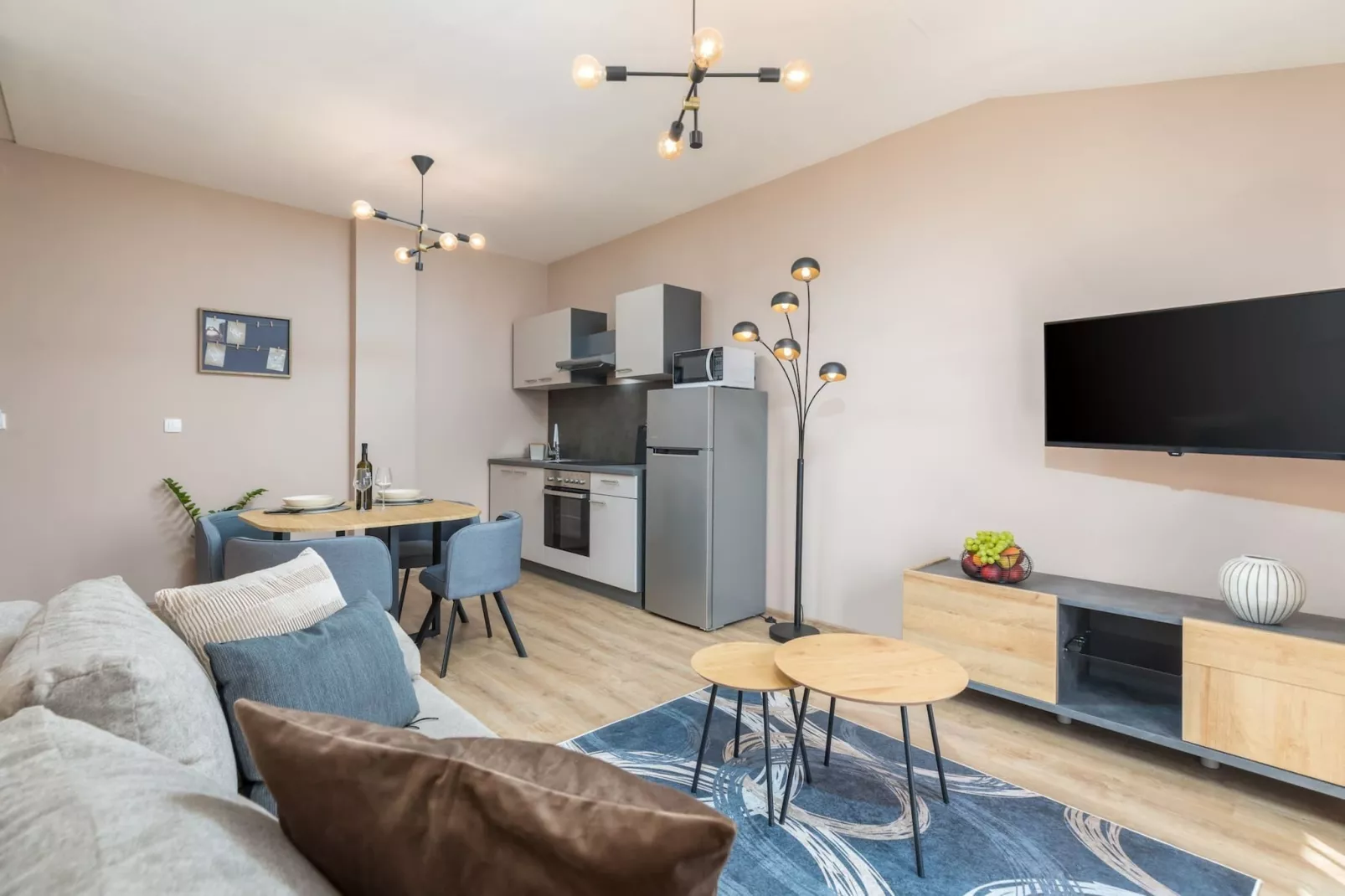 Marceta Apartment 3 - Pool and Big Garden-Living room