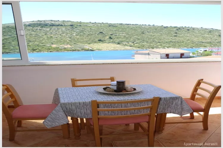 Apartments Juras - Studio Apartment with Sea View (Marija)-Terrasse/Balkon