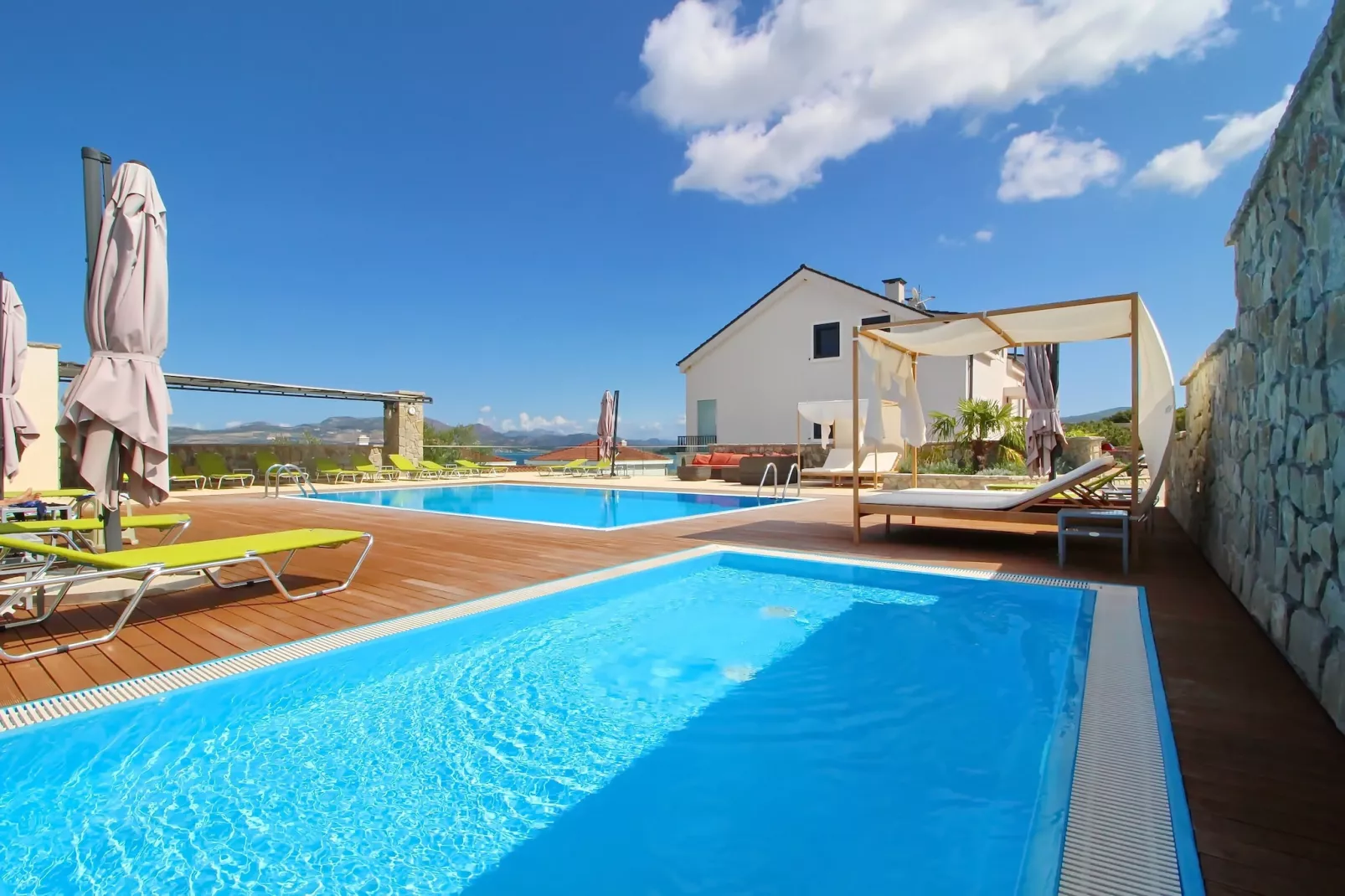 Apartments Kula - One-Bedroom Apartment with Terrace and Sea View-A2-Swimming pool