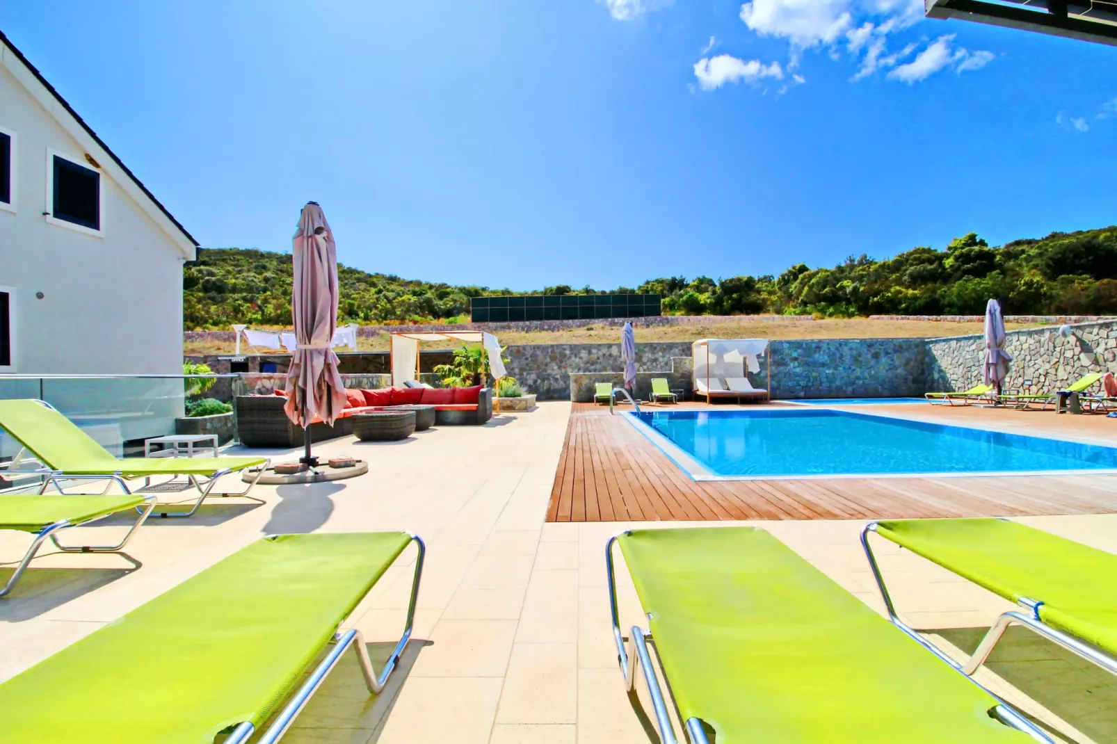 Apartments Kula - Comfort One Bedroom Apartment with Balcony and Sea View - A3-Piscine