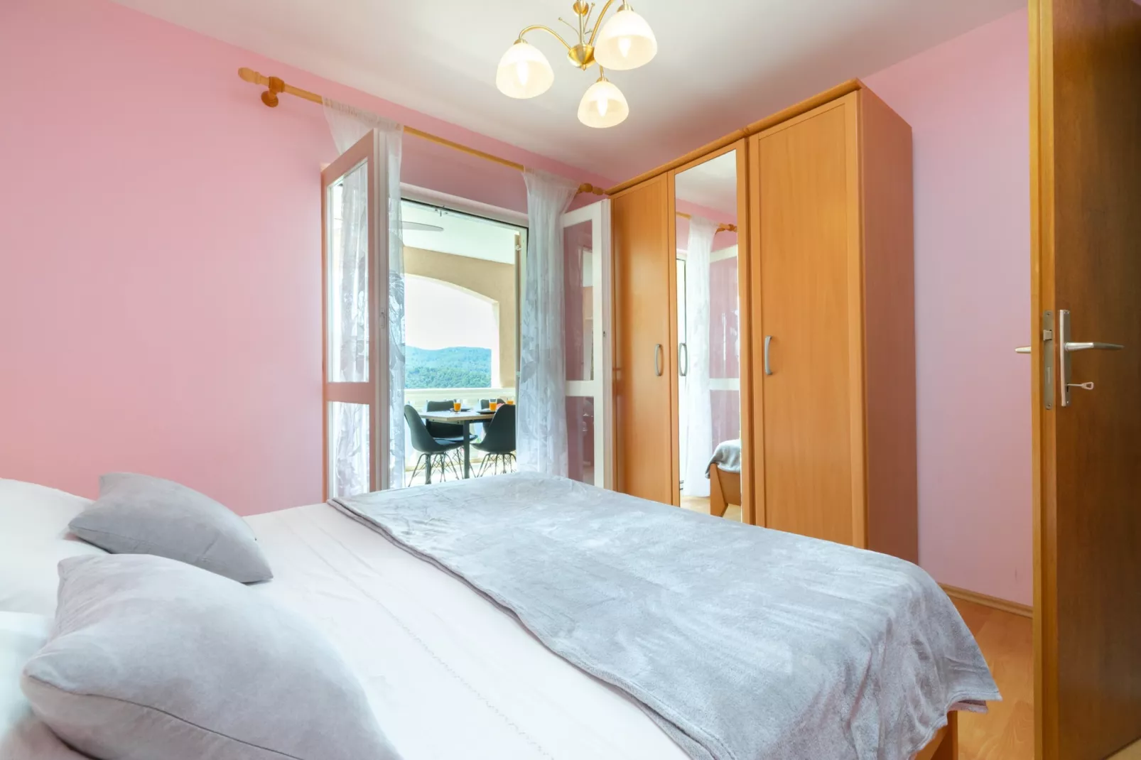Holiday Home Diana - Two Bedroom Apartment with Terrace and Sea View-Bedroom