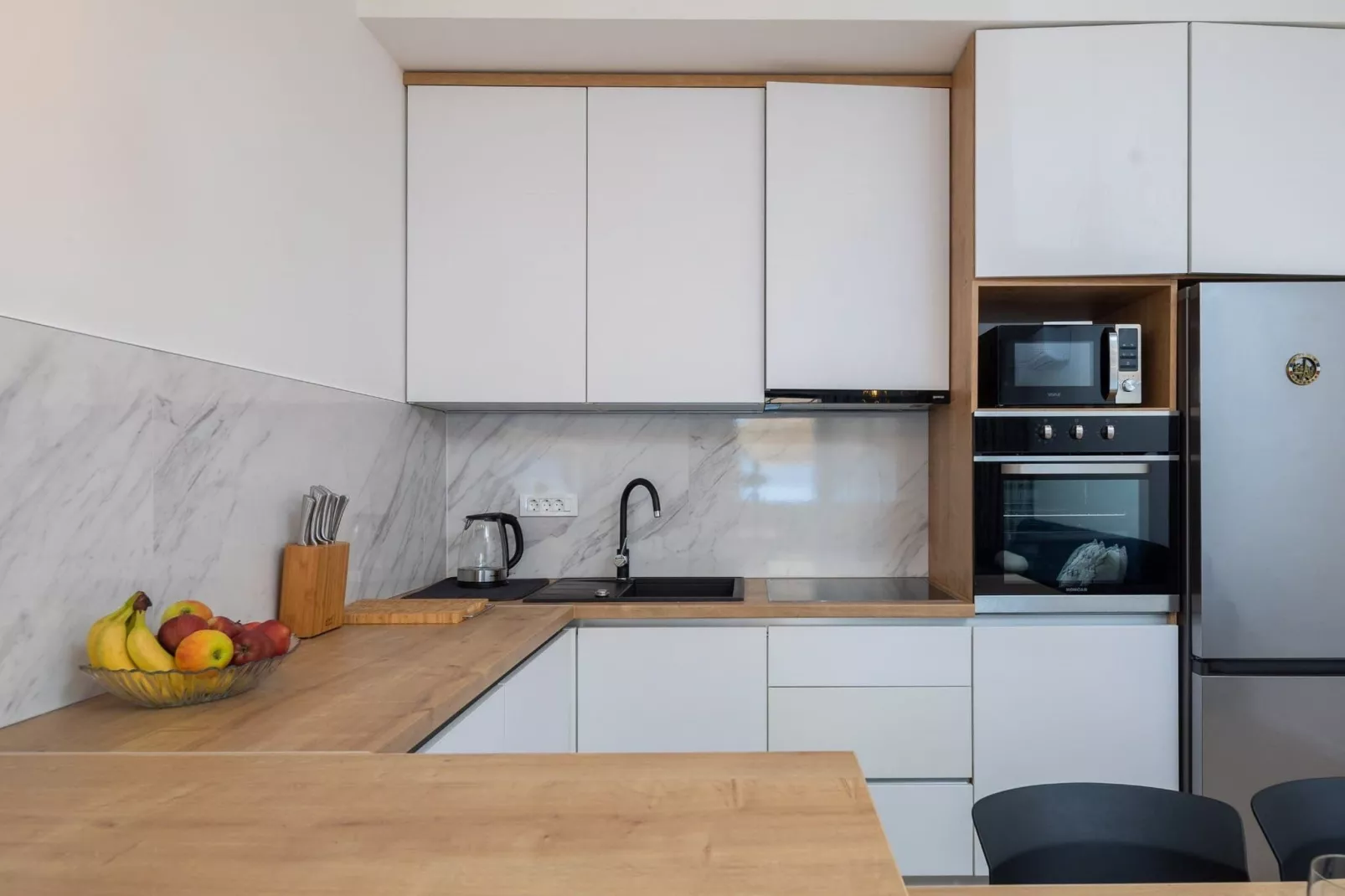 Apartments Tomas- Standard One Bedroom Apartment with Balcony (A2)-Kitchen