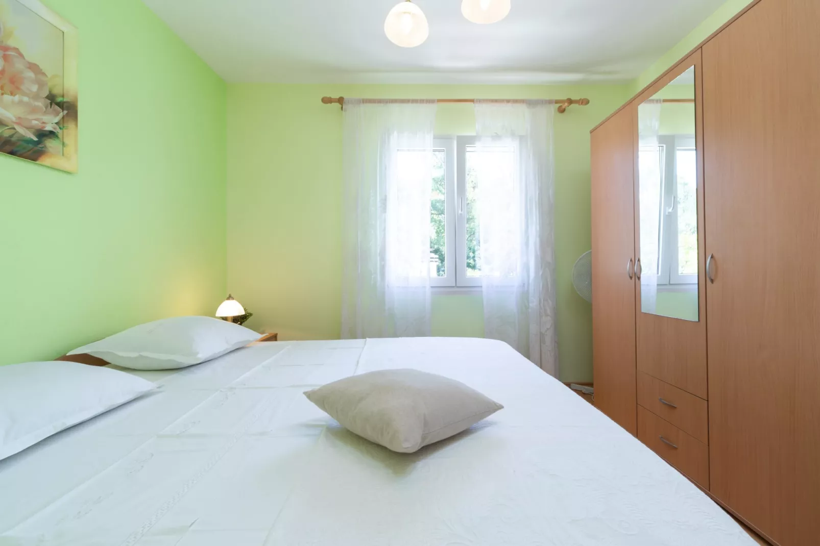 Holiday Home Diana - Two Bedroom Apartment with Terrace and Sea View-Bedroom