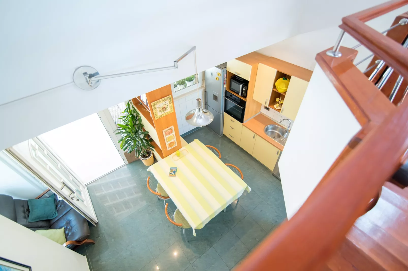 Apartments Vrandecic - One Bedroom Apartment with Gallery Room and Garden Terrace (LORETA) (ST)-Treppe