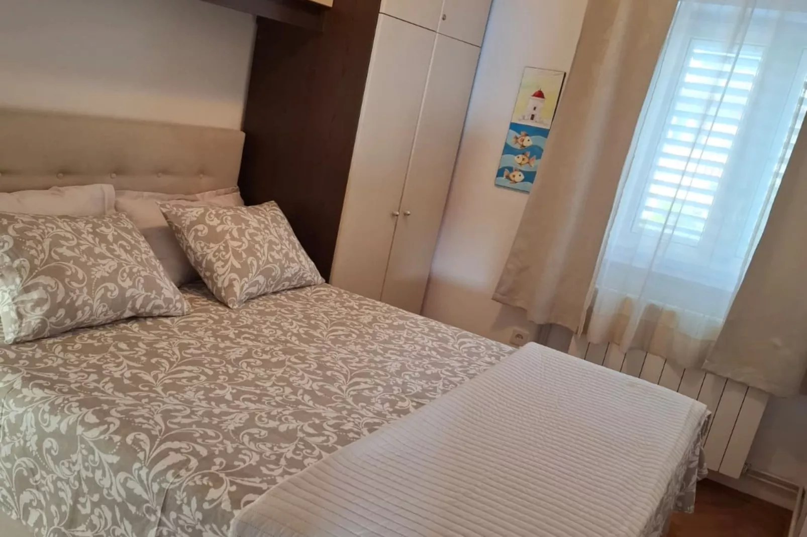 Three bedroom Apartment with terrace and sea view (Nera)-Schlafzimmer