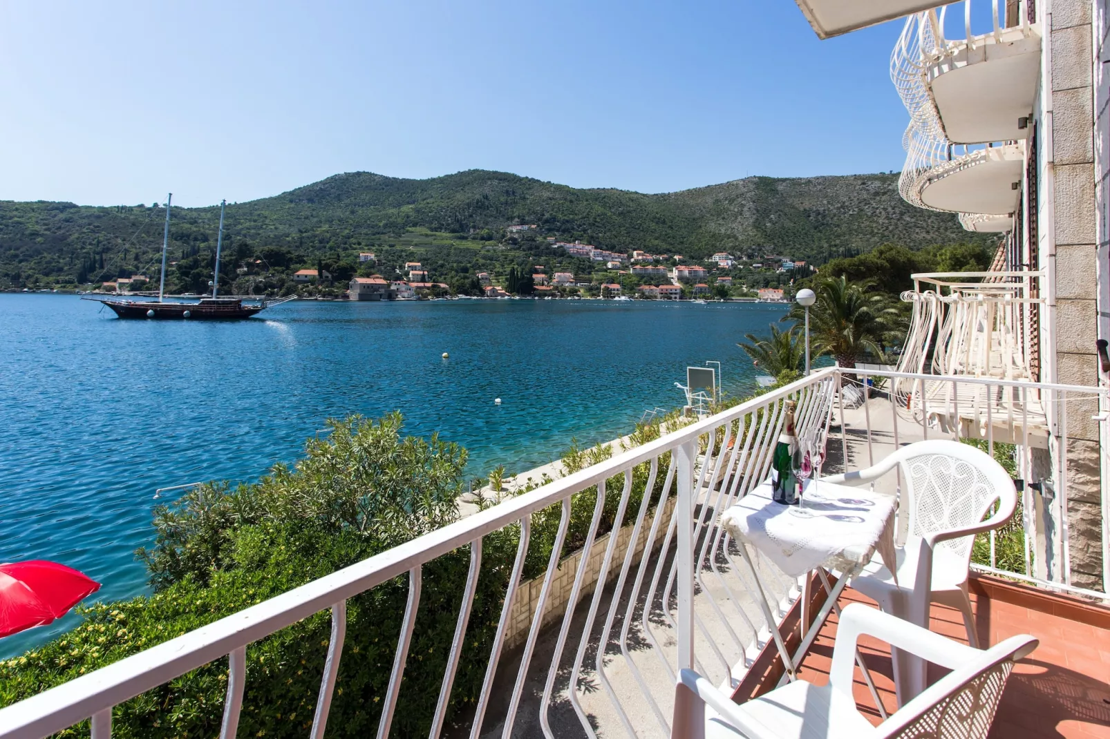 Villa Malfi - One-Bedroom Apartment with Sea View (A5)-Terrace balcony