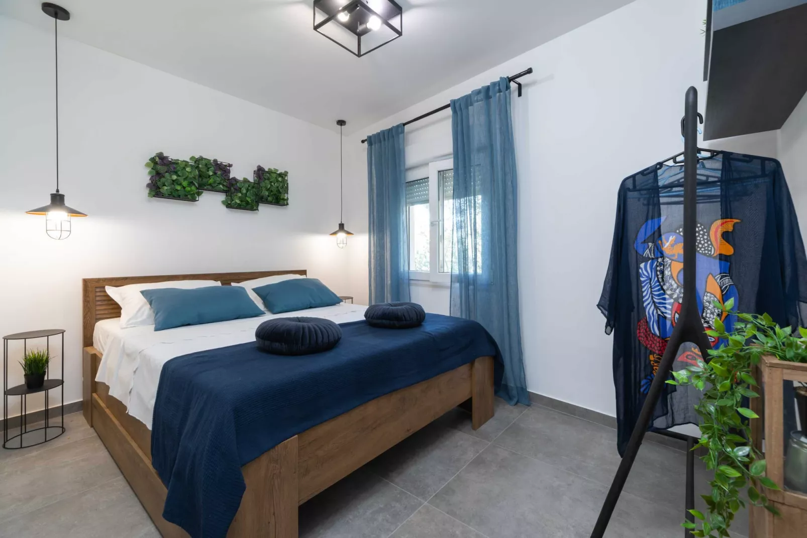 Holiday Home Diana - Five Bedroom House with Terrace and Sea View-Bedroom