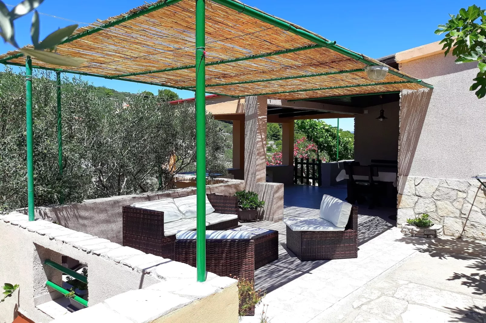 Stone House Oreb - Two Bedroom Holiday Home with Sea View-Terrace