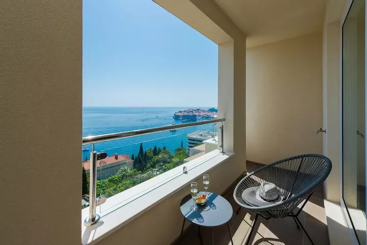 Apartments Horizon - One-Bedroom Apartment with Balcony and Sea View-Terrace balcony