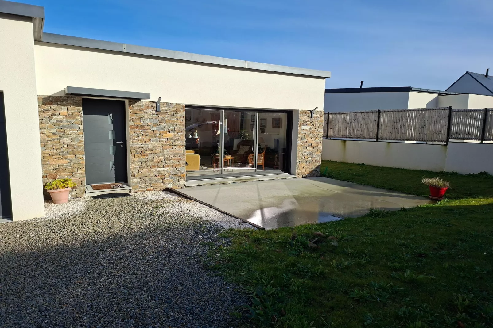 Ferienhaus in Plestin les Grèves-Exterior in summer