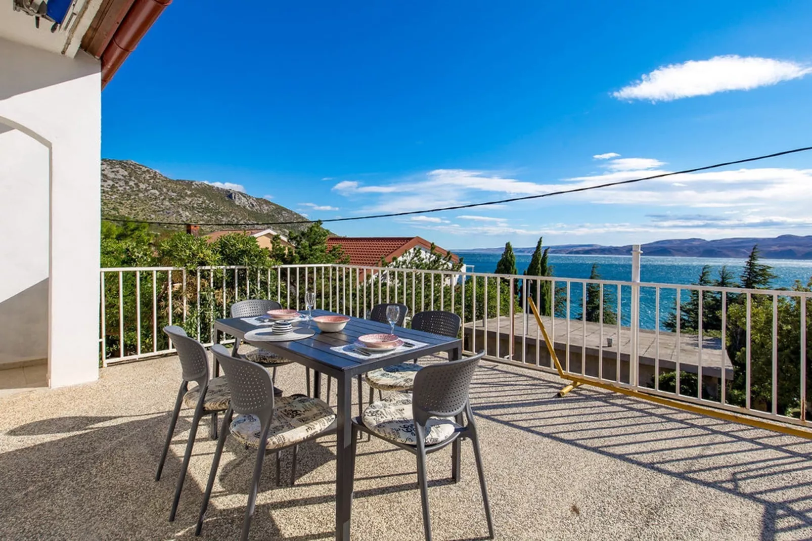 Apartments Sun 4 You - One Bedroom Apartment with Terrace and Sea View (Apartment 1) - Terrasse