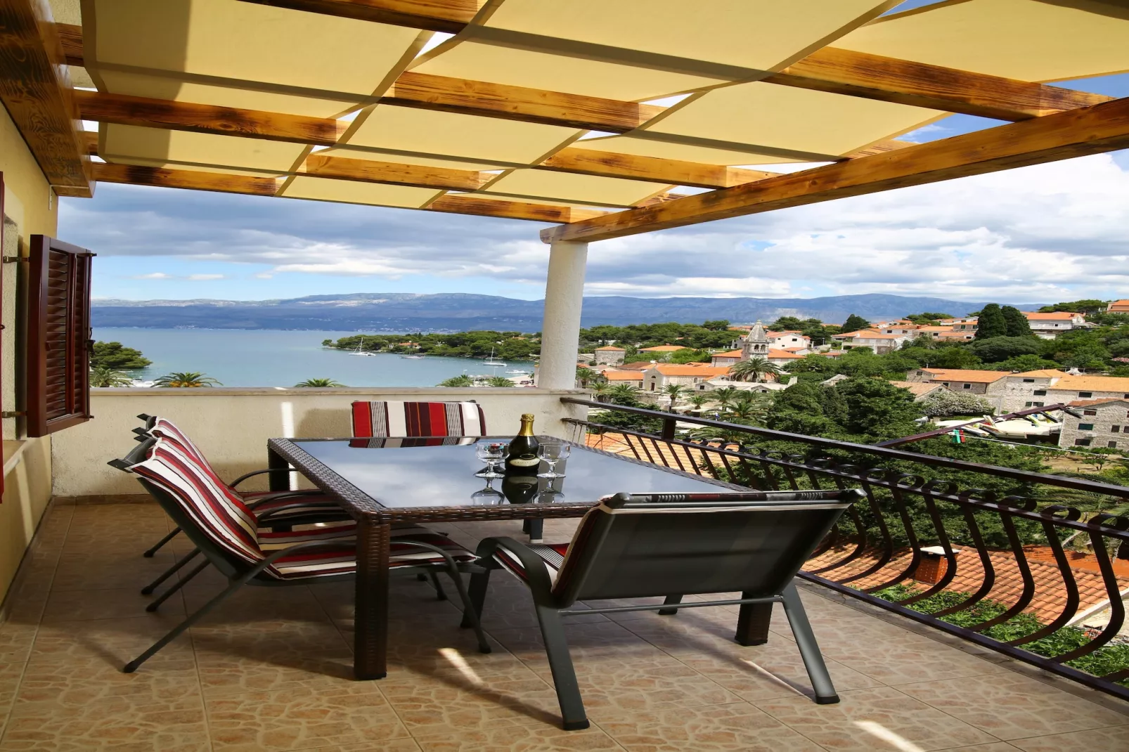 Apartments Boro - Two Bedroom Apartment with Sea View (A2)-Terrasse