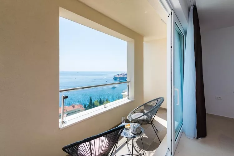 Apartments Horizon - One-Bedroom Apartment with Balcony and Sea View-Terrace balcony