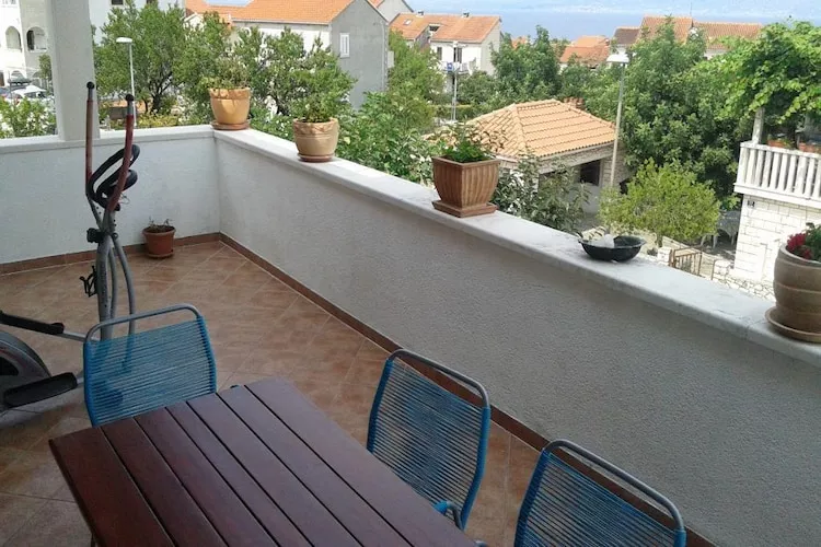 Apartments Magda - Duplex Three Bedroom Apartment with Balcony and Sea View (A1) - (ST)-Terrace