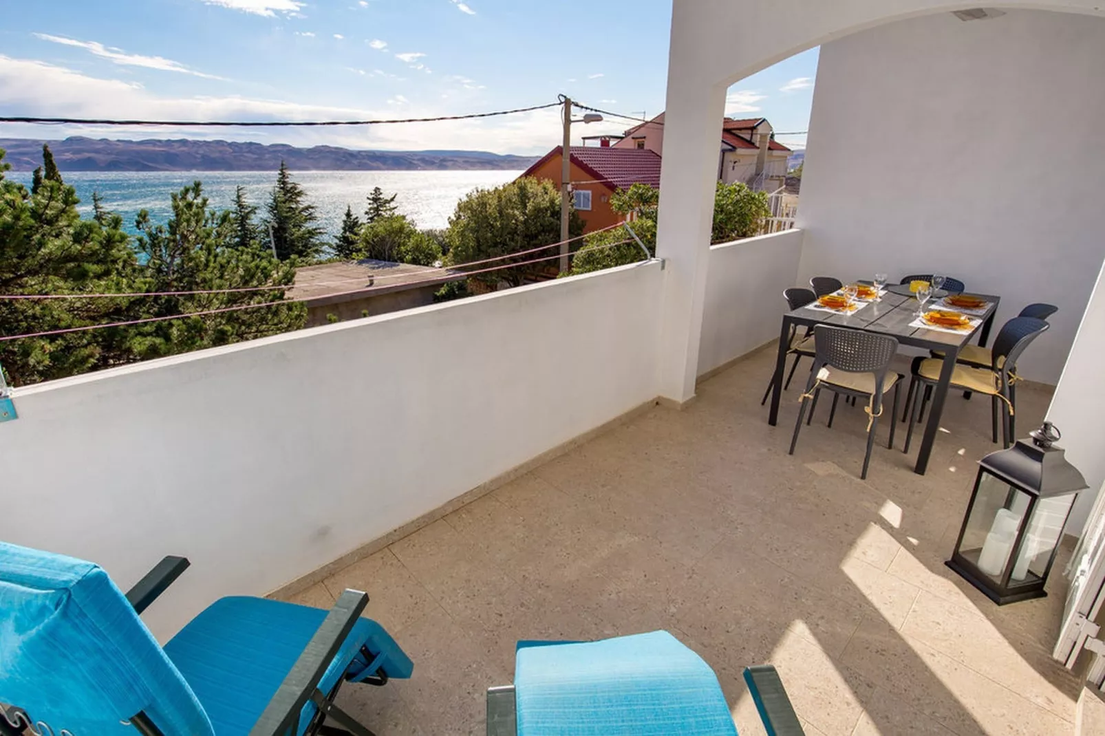 Apartments Sun 4 You - Two Bedroom Apartment with Balcony and Sea View (Apartment 2)-Terrace balcony