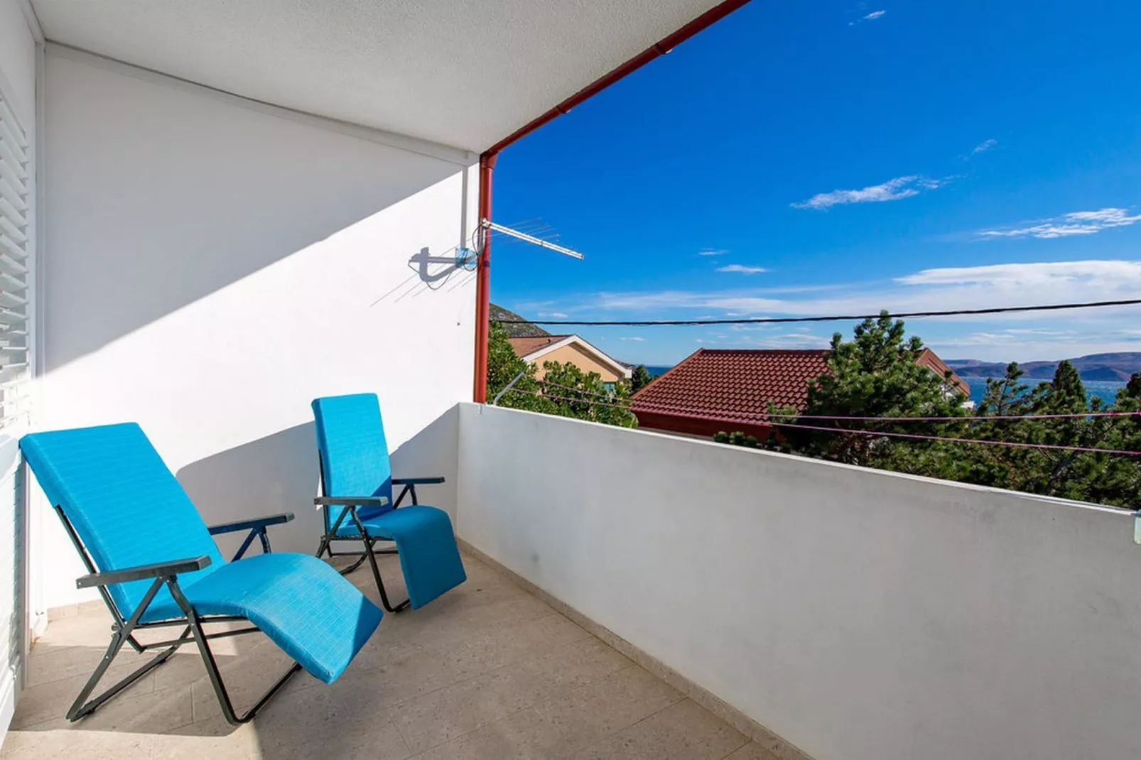 Apartments Sun 4 You - Two Bedroom Apartment with Balcony and Sea View (Apartment 2)-Terrace balcony