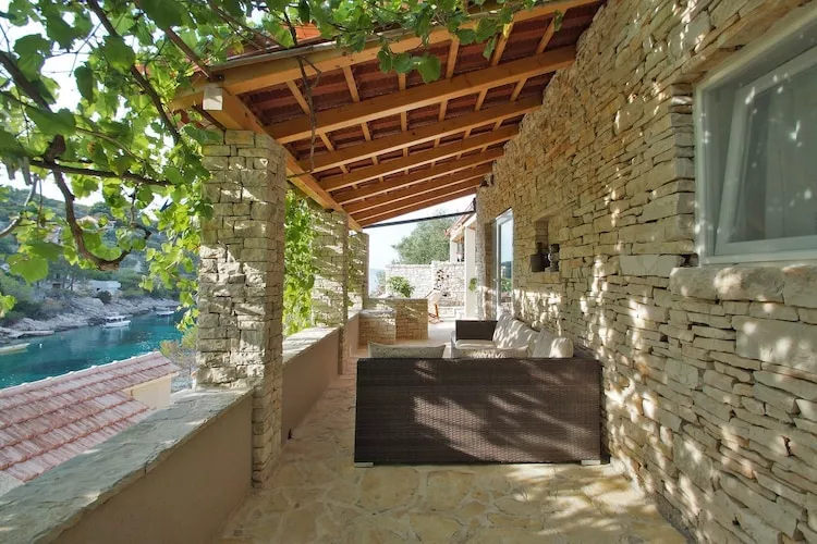 Stone House Mia - Two Bedroom Stone House with Terrace and Sea View-Terrasse