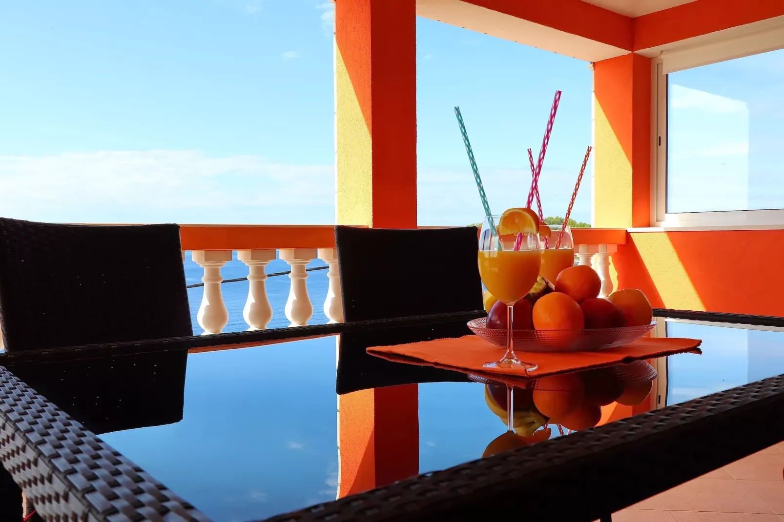 Holiday Home Adriatic View-Five Bedroom Holiday Home with Pool and Sea View-Terrace