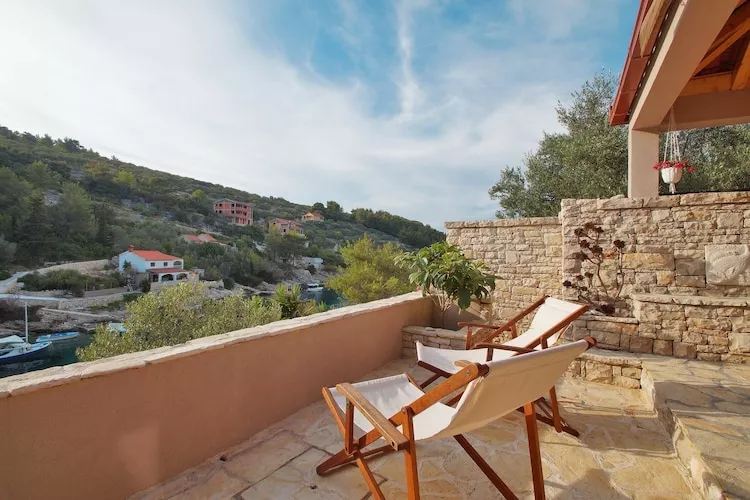 Stone House Mia - Two Bedroom Stone House with Terrace and Sea View-Terrasse