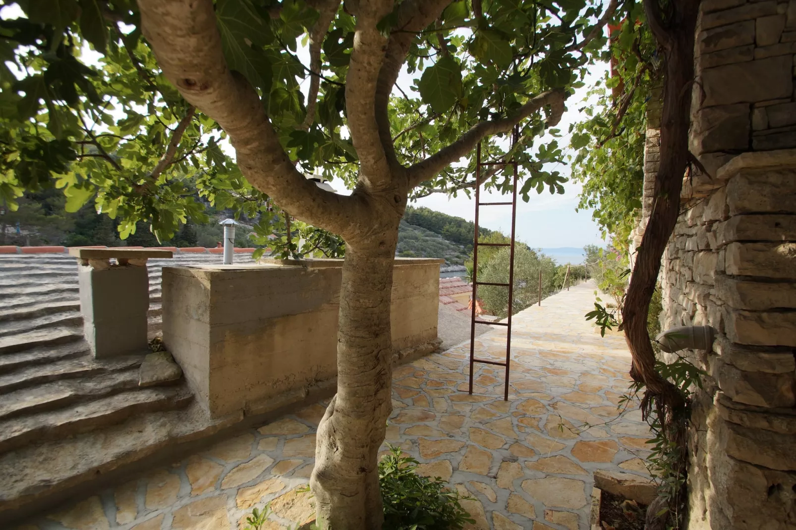 Stone House Mia - Two Bedroom Stone House with Terrace and Sea View-Terrasse
