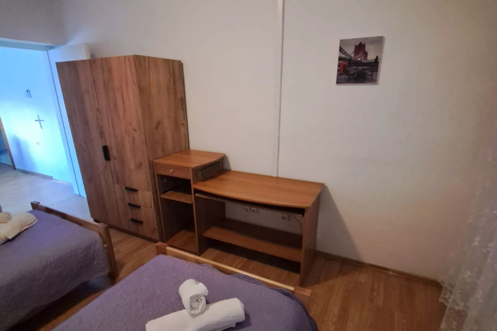 Apartment Marko (ST) - Three Bedroom Apartment with Balcony and Garden View-Bedroom