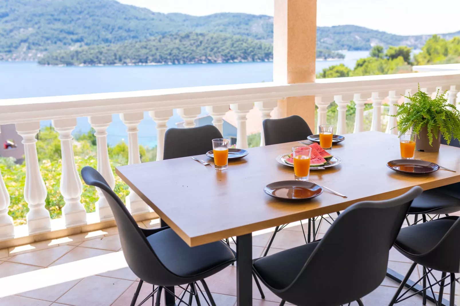 Holiday Home Diana - Five Bedroom House with Terrace and Sea View-View