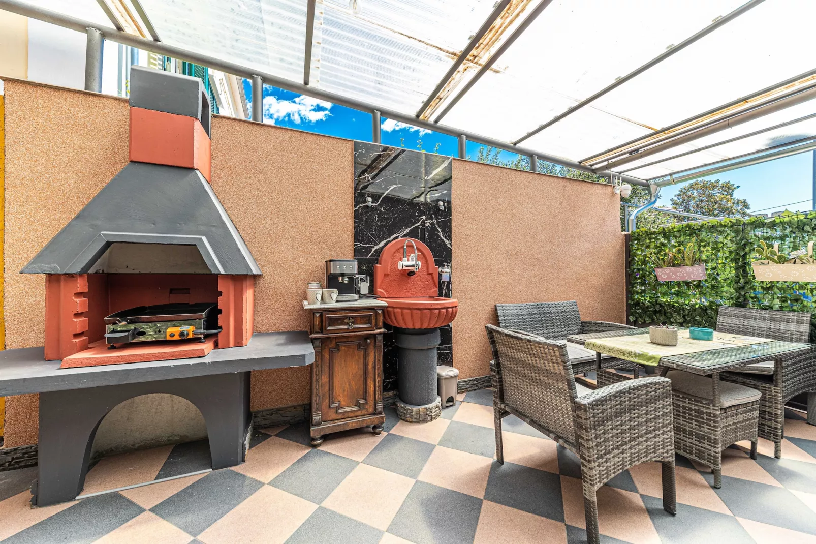 Apartments Keka - Studio Apartment-Terrasse