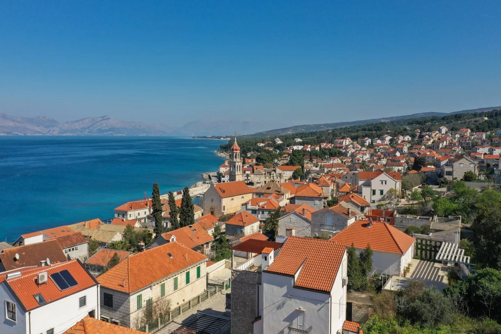 Apartment M&J - Comfort Two Bedroom Apartment with Terrace and Sea View (Škaro)-Aussicht