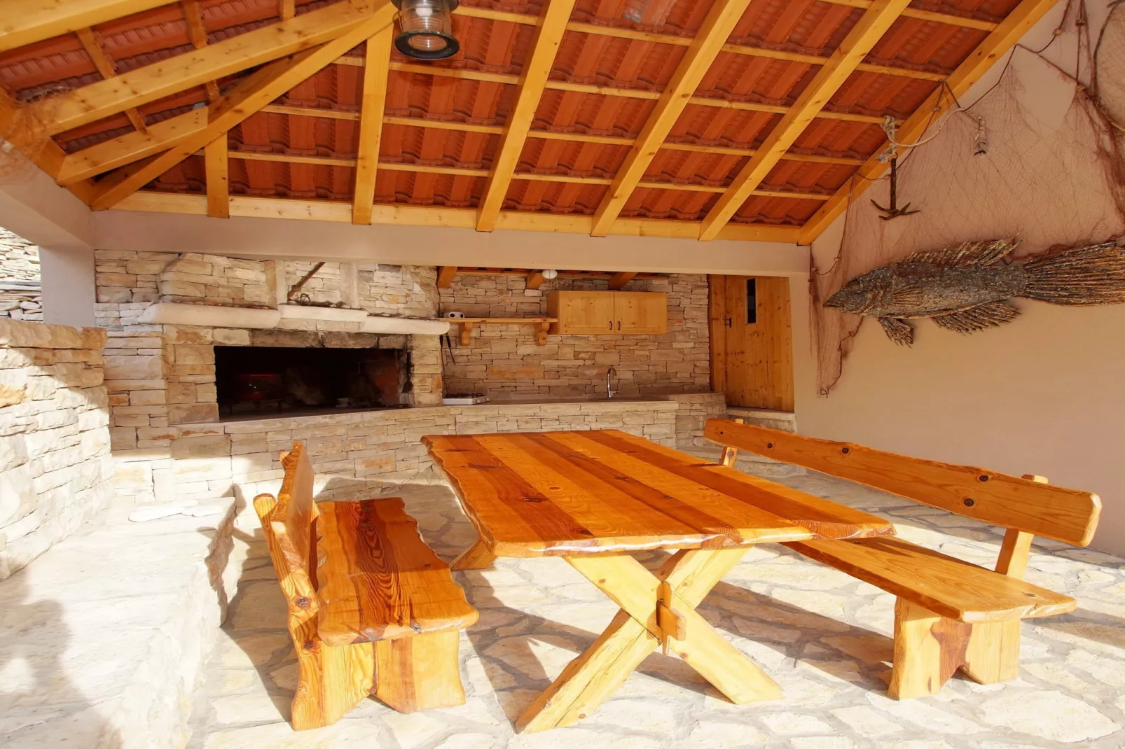 Stone House Mia - Two Bedroom Stone House with Terrace and Sea View-Terrasse