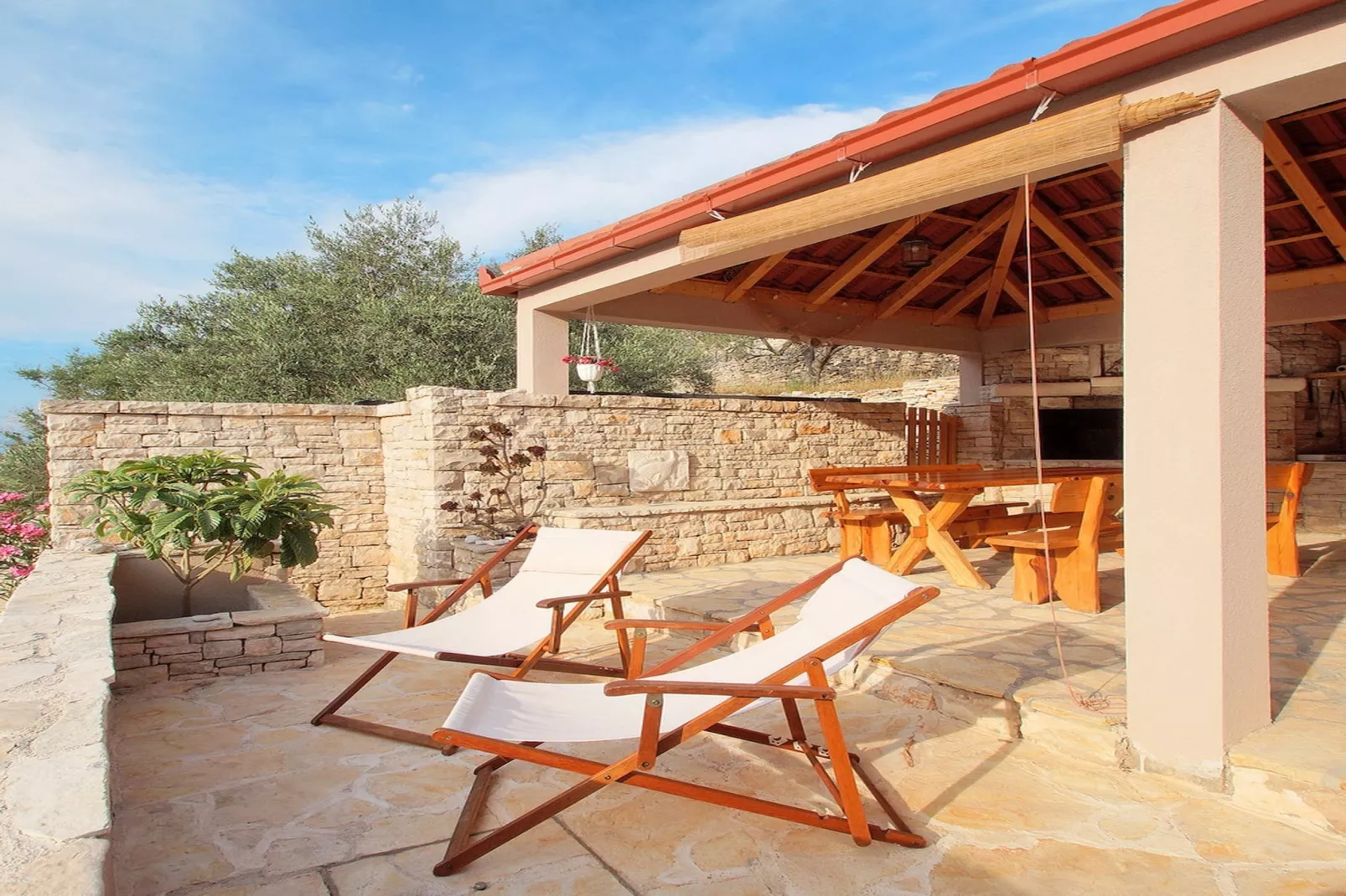 Stone House Mia - Two Bedroom Stone House with Terrace and Sea View-Terrasse