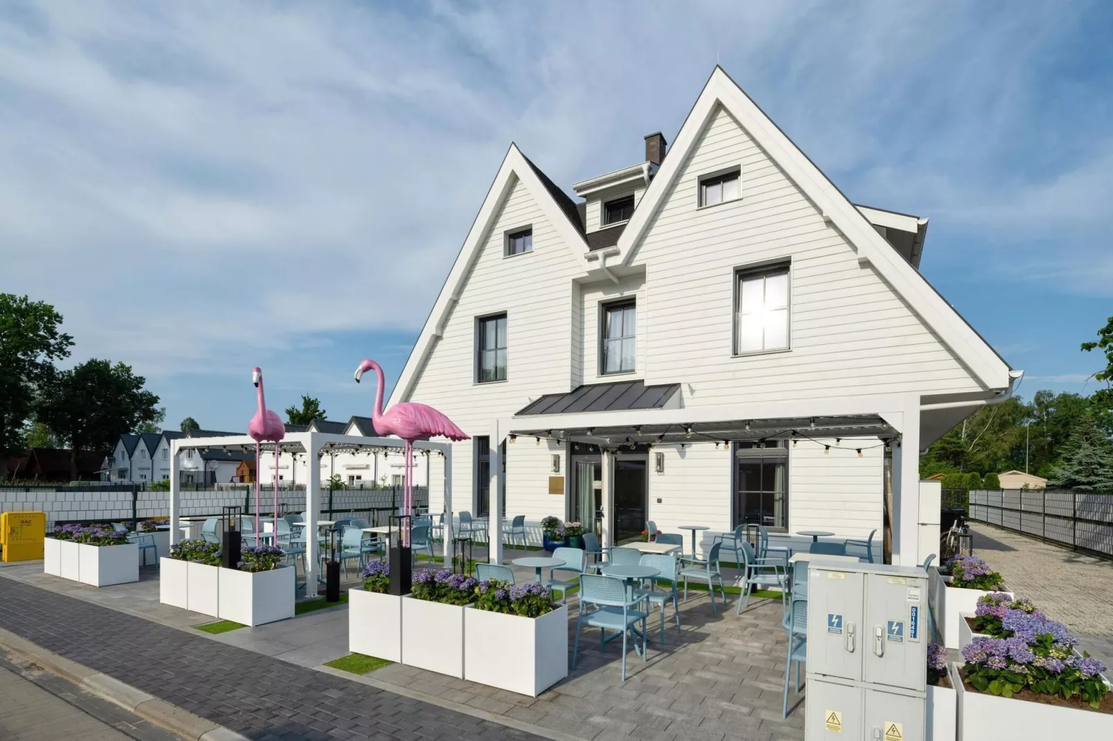 Apartament z tarasem na parterze-Außenbereich Sommer