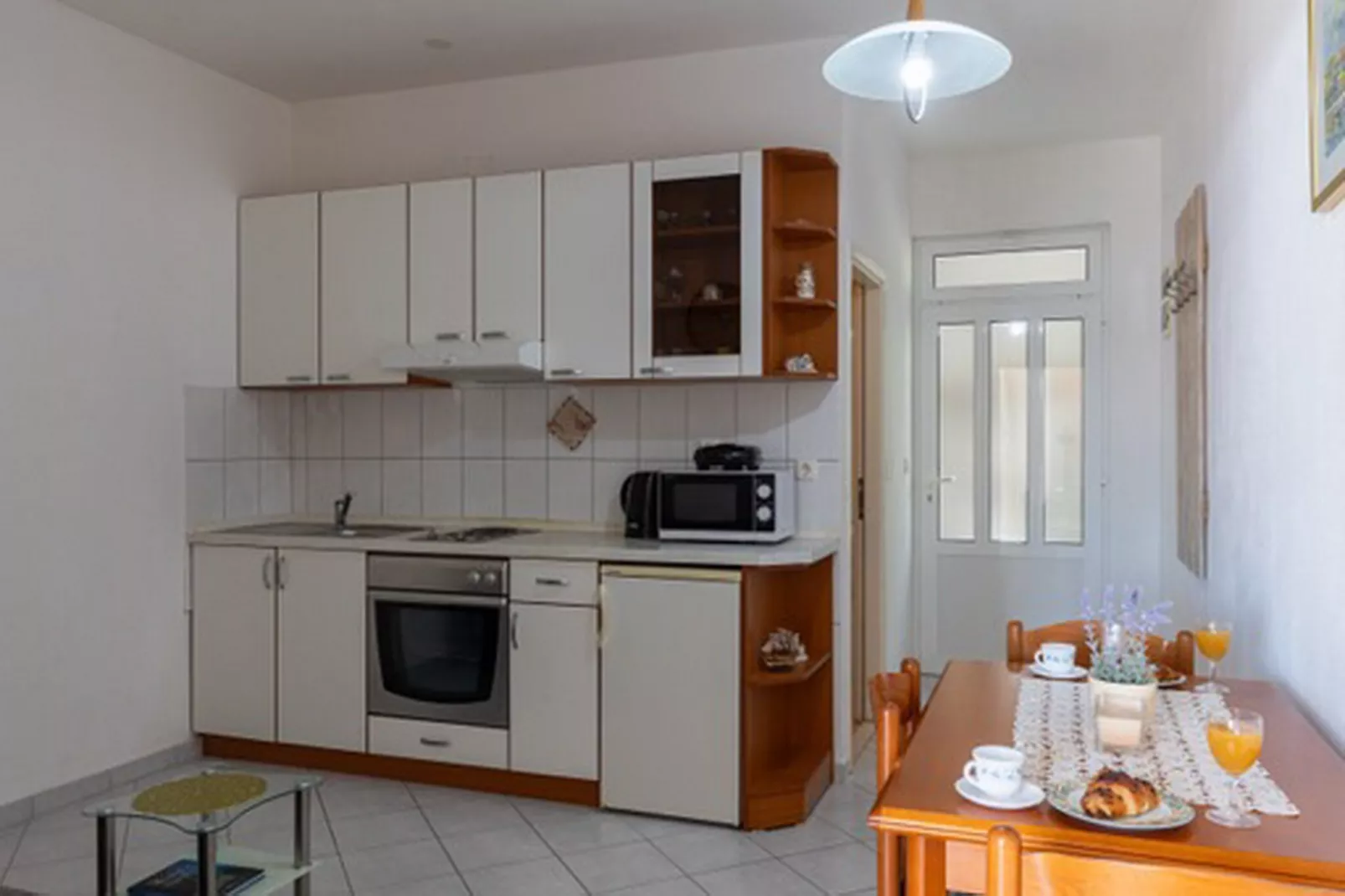 House Rašica - One Bedroom Apartment with Terrace and Sea view (2)-Kitchen