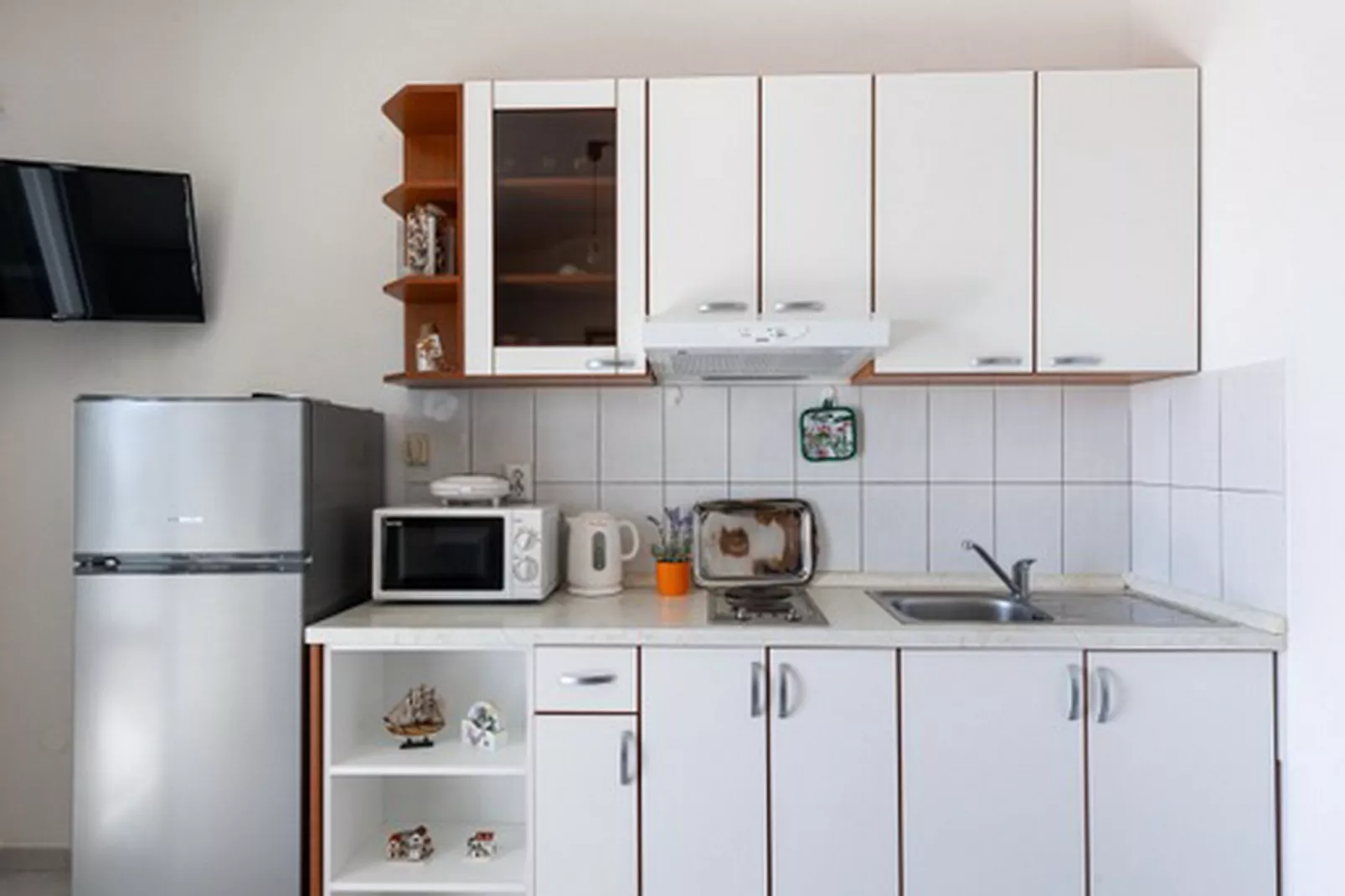 House Rašica - One Bedroom Apartment with Terrace and Sea view (2)-Kitchen