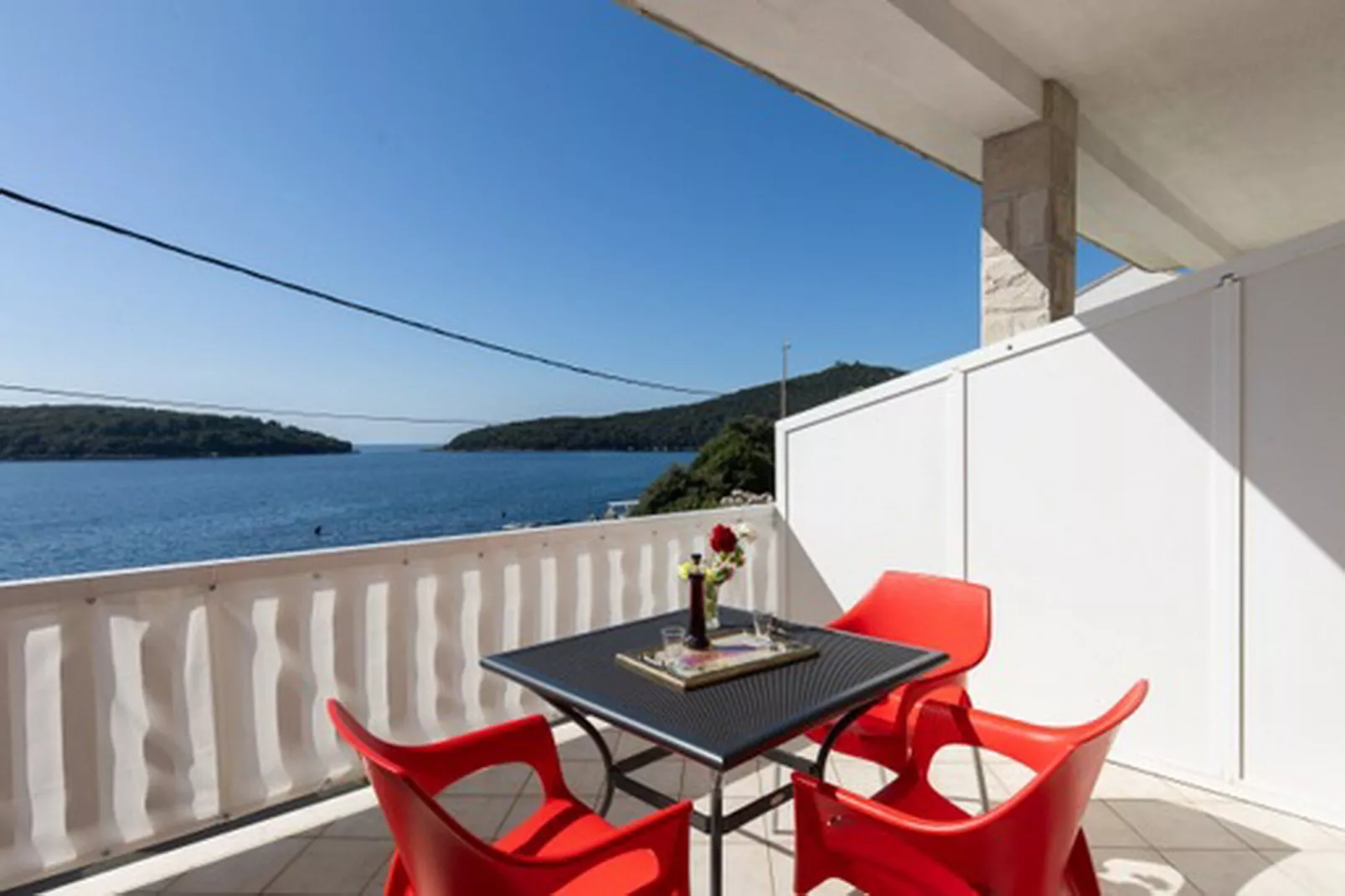 House Rašica - One Bedroom Apartment with Terrace and Sea view (2)-Terrace
