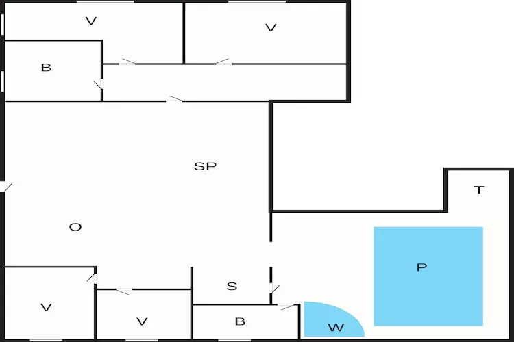 8 person holiday home in Ålbæk-By Traum - Floor plan